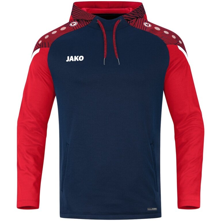 JAKO Kapuzensweat (Hoodie) Performance (Polyester-Fleece) marineblau/rot Jungen/Mädchen/Kinder