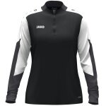 JAKO Langarmshirt Ziptop Dynamic (rec. Polyester, elastisches Material) schwarz/weiss/anthrazitgrau Damen