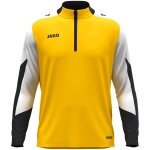 JAKO Langarmshirt Ziptop Dynamic (rec. Polyester, elastisches Material) gelb/weiss/schwarz Herren