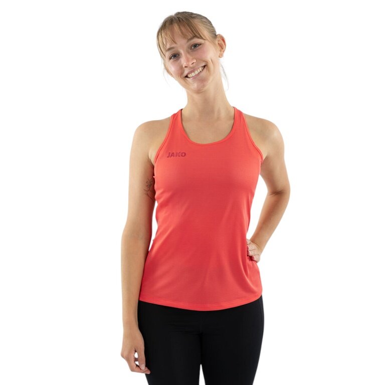 JAKO Lauf-Tanktop Light Flow (ärmellos) coralrot Damen