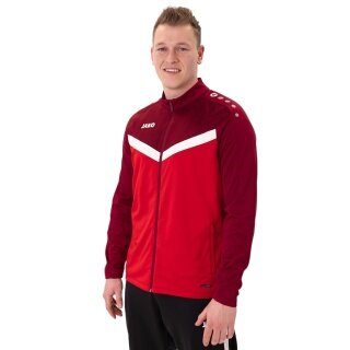 JAKO Trainingsjacke (Polyester) Iconic (100% rec. Polyester) rot/weinrot Herren