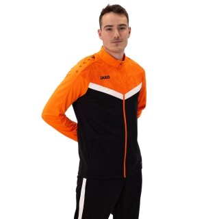 JAKO Trainingsjacke (Polyester) Iconic (100% rec. Polyester) schwarz/neonorange Herren