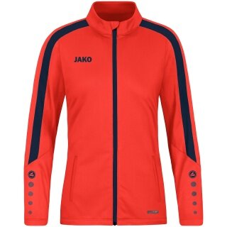 JAKO Trainingsjacke (Polyester) Power (100% rec. Polyester) orange/marineblau Damen
