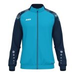 JAKO Trainingsjacke (Polyester) Sonic (100% rec. Polyester, moderner Look) aquablau/marineblau Kinder
