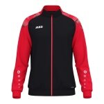 JAKO Trainingsjacke (Polyester) Sonic (100% rec. Polyester, moderner Look) schwarz/rot Herren