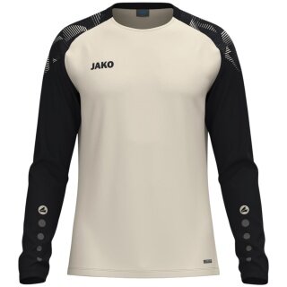 JAKO Sport-Langarmshirt Sonic Sweat (schnelltrocknend, strapazierfähig) creamweiss/schwarz Herren