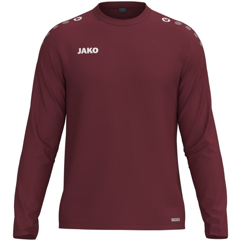 JAKO Sport-Langarmshirt Sweat One (Polyester-Fleece) bordeauxrot Kinder