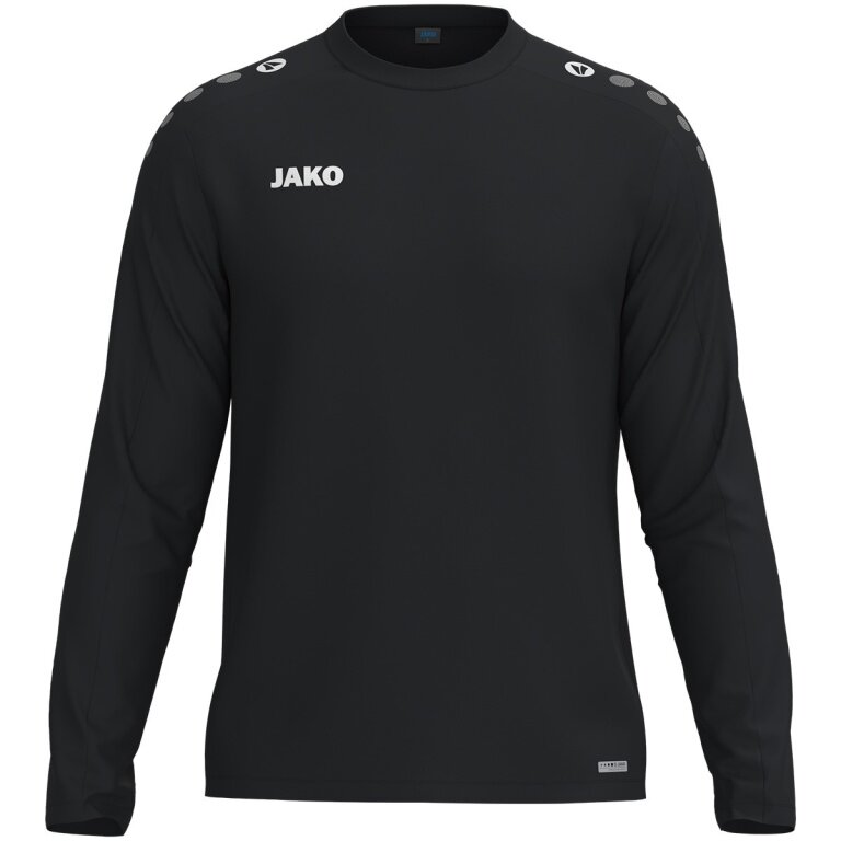 JAKO Sport-Langarmshirt Sweat One (Polyester-Fleece) schwarz Herren