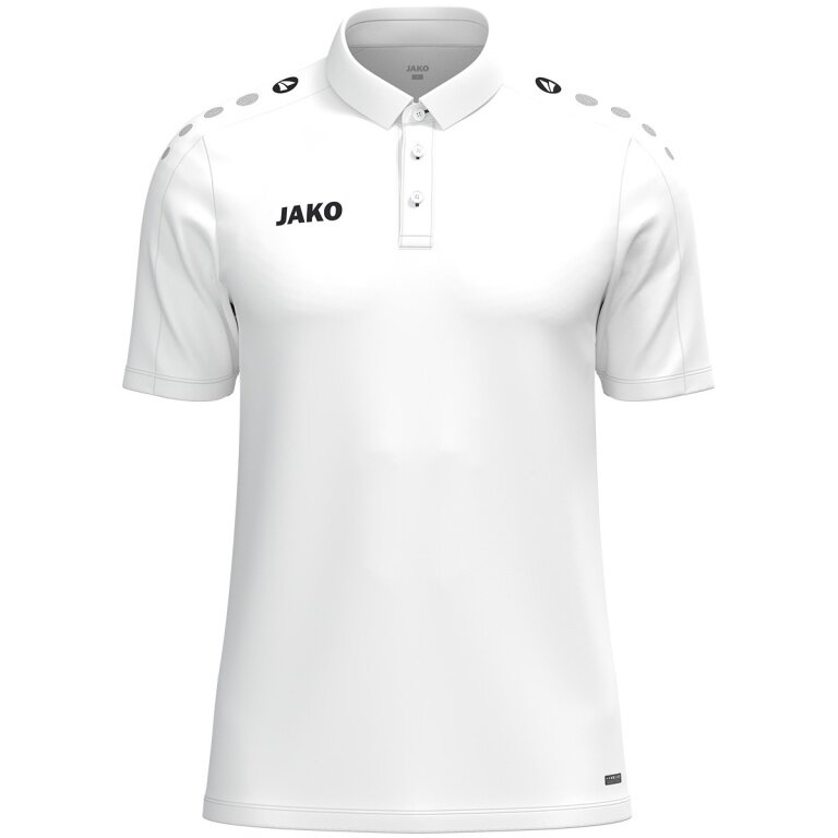 JAKO Sport-Polo One (Polyester-Mini-Piquet) weiss Kinder