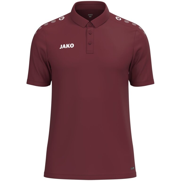 JAKO Sport-Polo One (Polyester-Mini-Piquet) bordeauxrot Kinder