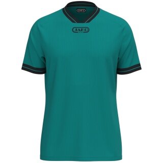 JAKO Sport-Tshirt Retro Trikot (V-Ausschnitt, atmungsaktiv) kurzarm türkisblau Herren