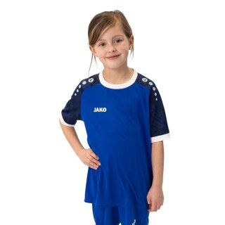 JAKO Sport-Tshirt Trikot Iconic (Polyester-Interlock) royalblau/marineblau Kinder