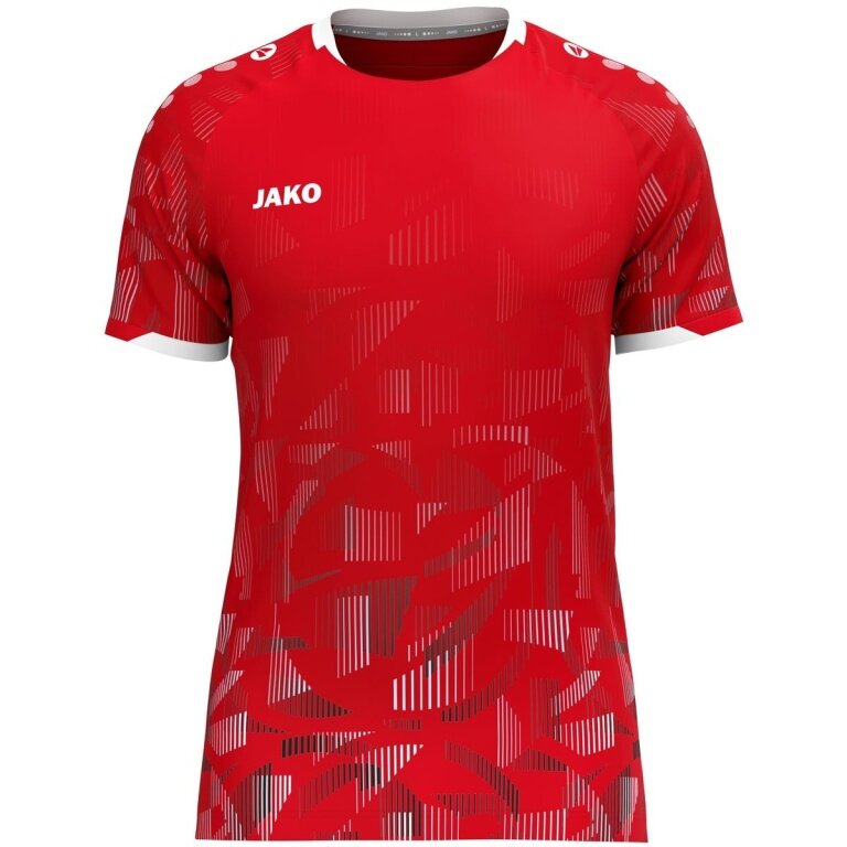 JAKO Sport-Tshirt Trikot Sonic KA (schnelltrocknend, strapazierfähig) rot/schwarz/weiss Kinder