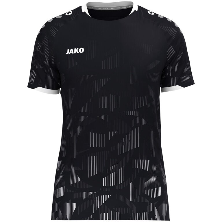 JAKO Sport-Tshirt Trikot Sonic KA (schnelltrocknend, strapazierfähig) schwarz/anthrazitgrau/weiss Herren