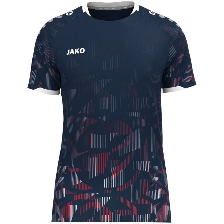 JAKO Sport-Tshirt Trikot Sonic KA (schnelltrocknend, strapazierfähig) marineblau/rot/weiss Kinder