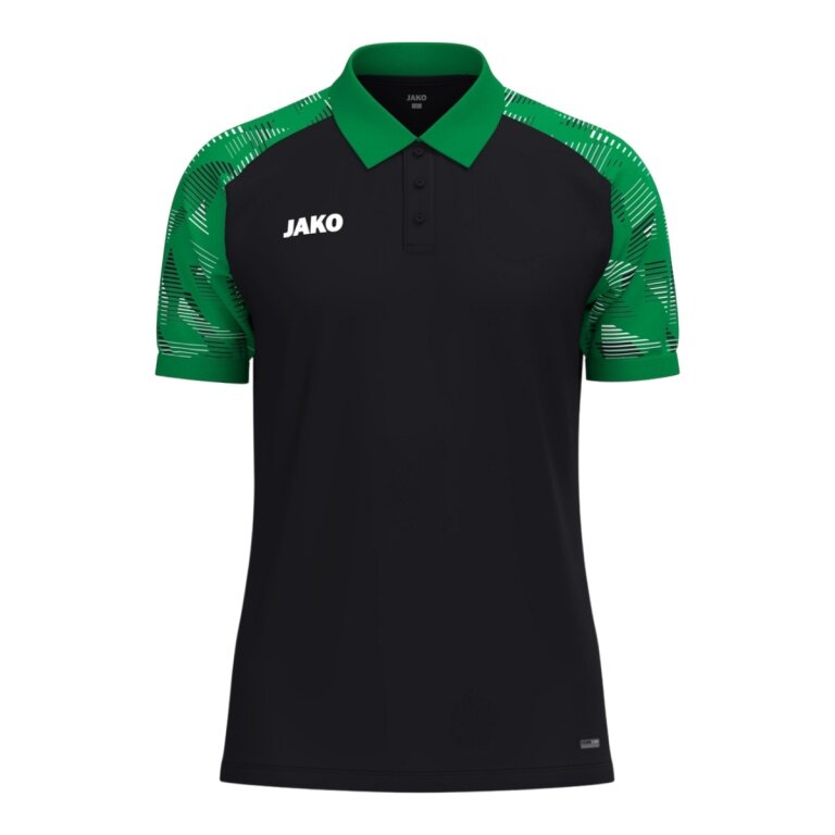 JAKO Sport-Polo Sonic (leicht, atmungsaktiv) schwarz/grün Jungen