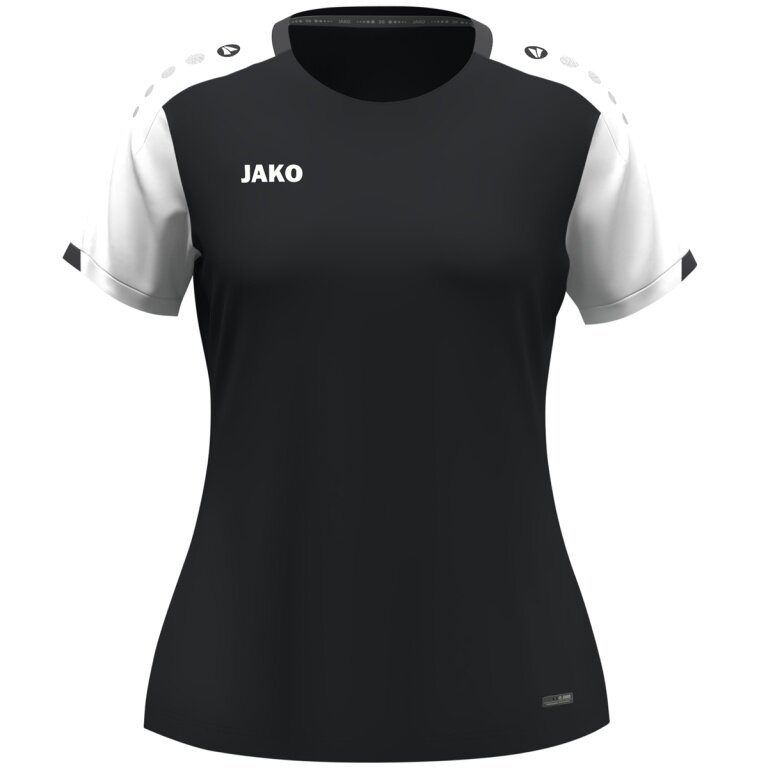 JAKO Sport-Shirt Dynamic (100% rec.Polyester) schwarz/weiss/anthrazitgrau Damen