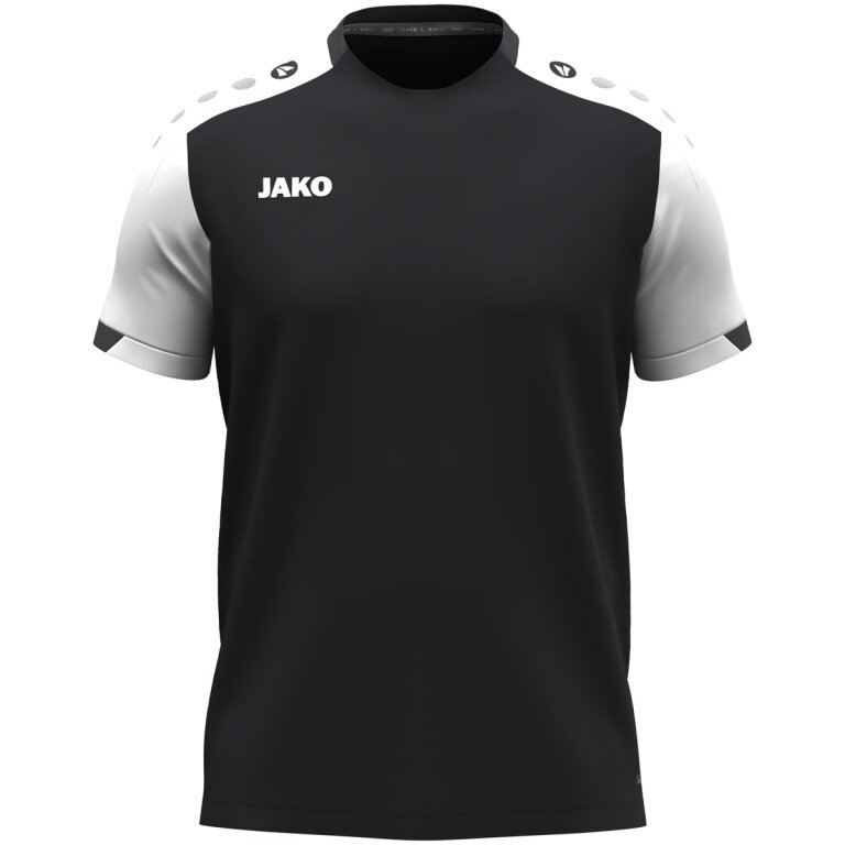 JAKO Sport-Tshirt Dynamic (100% rec.Polyester) schwarz/weiss/anthrazitgrau Herren