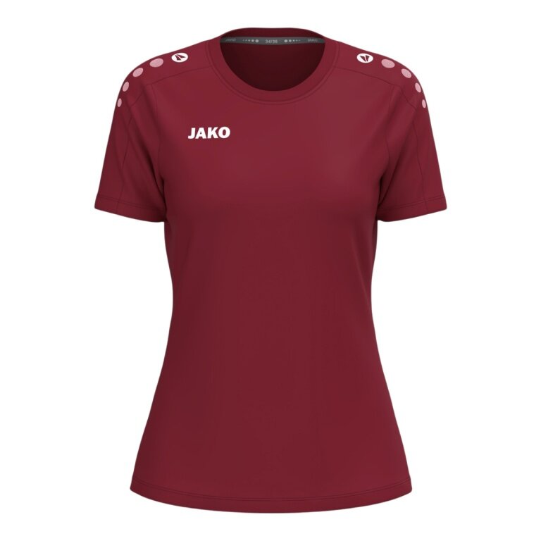 JAKO Sport-T-Shirt One Cotton (Baumwolle-Mischung) bordeauxrot Damen