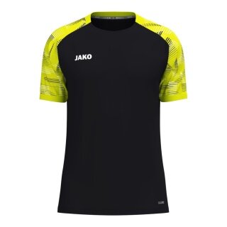 JAKO Sport-Tshirt Sonic (atmungsaktiv, strapazierfähig) schwarz/neongelb Jungen
