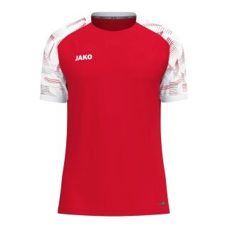 JAKO Sport-Tshirt Sonic (atmungsaktiv, strapazierfähig) rot/weiss Jungen