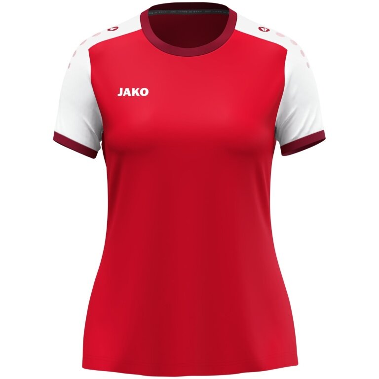 JAKO Sport-Shirt Dynamic Trikot (Polyester-Micro-Mesh) rot/weiss Damen