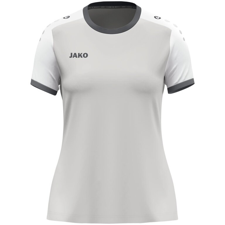 JAKO Sport-Shirt Dynamic Trikot (Polyester-Micro-Mesh) hellgrau/weiss Damen
