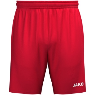 JAKO Sporthose Webshort One (Seitentaschen mit Reißverschluss) kurz rot Kinder