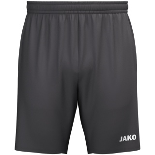 JAKO Sporthose Webshort One (Seitentaschen mit Reißverschluss) kurz anthrazitgrau Kinder