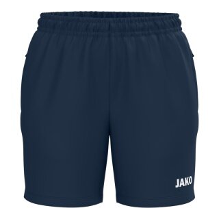 JAKO Sporthose (Webshort) One (Seitentaschen mit Reißverschluss) kurz marineblau Damen