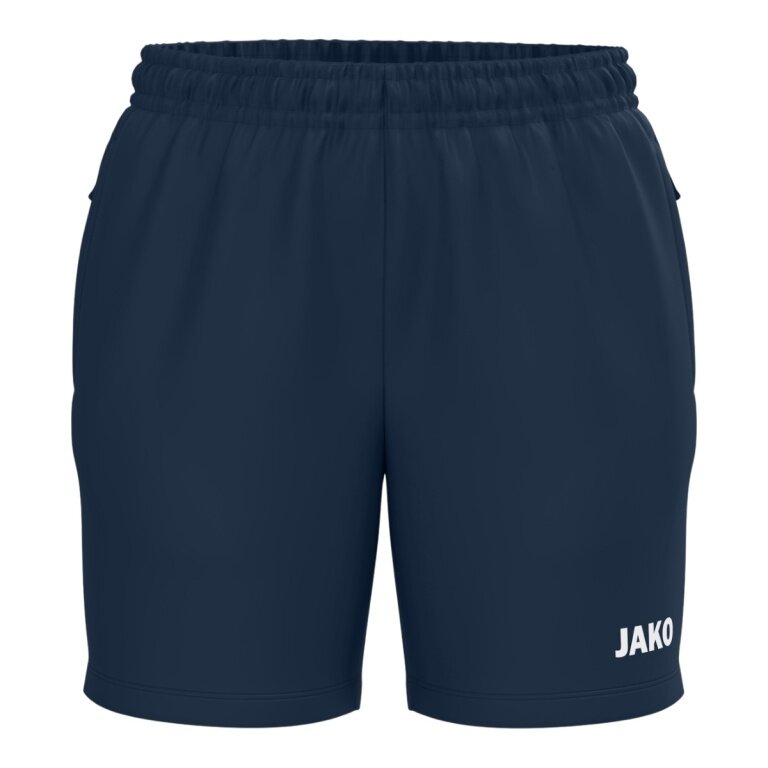 JAKO Sporthose (Webshort) One (Seitentaschen mit Reißverschluss) kurz marineblau Damen