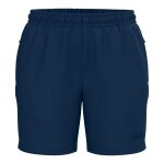 JAKO Sporthose (Webshort) One (Seitentaschen mit Reißverschluss) kurz navyblau Damen