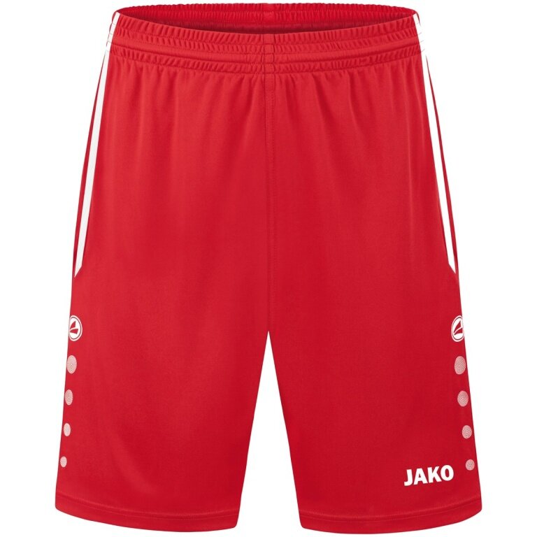 JAKO Sporthose Short Allround (Polyester-Interlock, ohne Innenslip) kurz rot Jungen