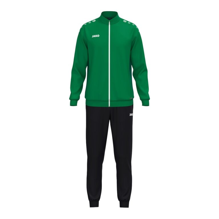 JAKO Trainingsanzug (Polyesteranzug) One - 100% rec. Polyester - grün/schwarz Herren