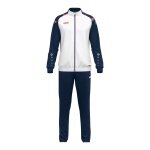JAKO Trainingsanzug (Polyesteranzug) Sonic - 100% rec. Polyester - weiss/marineblau/rot Jungen