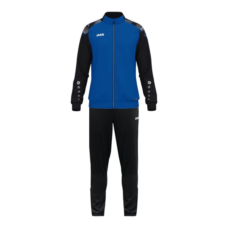 JAKO Trainingsanzug (Polyesteranzug) Sonic - 100% rec. Polyester - royalblau/schwarz Jungen