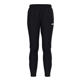 JAKO Trainingshose One (Seitentaschen mit Reißverschluss) lang schwarz Damen