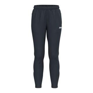 JAKO Trainingshose One (Seitentaschen mit Reißverschluss) lang anthrazitgrau Damen