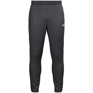 JAKO Trainingshose One (Polyester-Terry) lang anthrazitgrau Herren