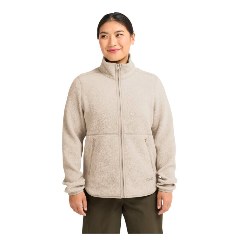 Jack Wolfskin Fleecejacke Lite Curl Full-Zip oyster beige Damen