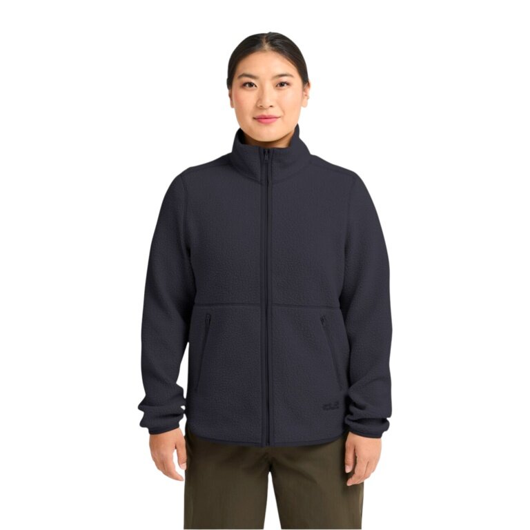 Jack Wolfskin Fleecejacke Lite Curl Full-Zip navyblau Damen