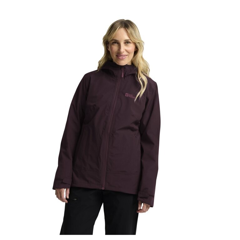 Jack Wolfskin Ganzjahresjacke Moonrise 3in1 2025 (wasser- winddicht, mit Fleece-Innenjacke) purple/violett Damen