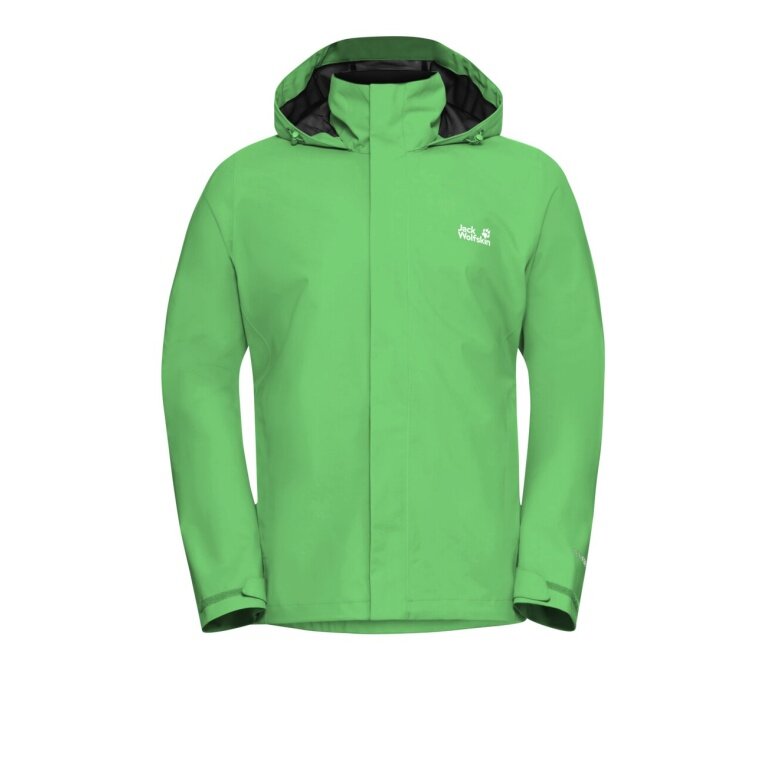 Jack Wolfskin Regenjacke Trailtime 2-Lagen (wasserdicht, atmungsaktiv) 2026 lizard grün Herren