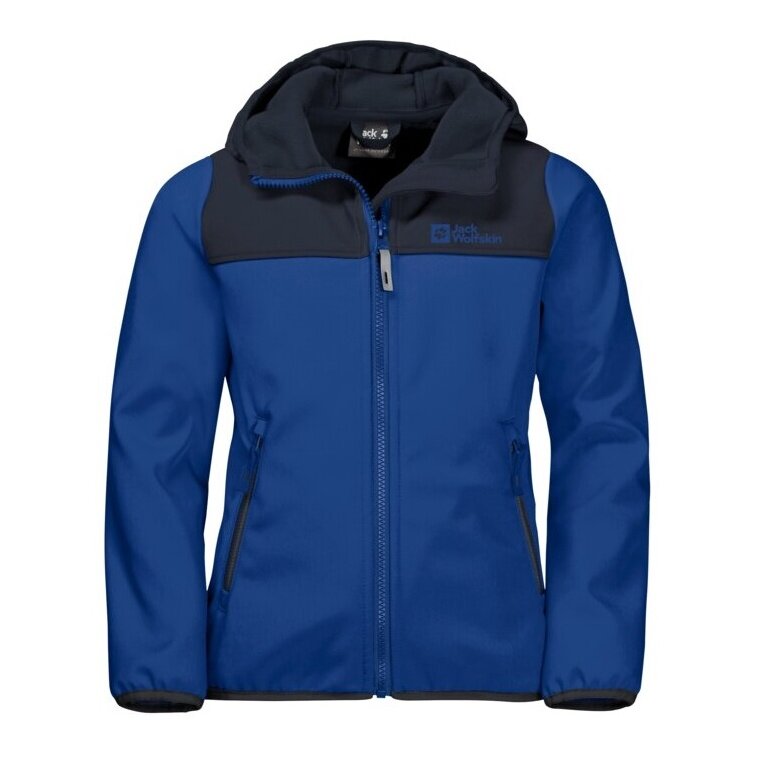 Jack Wolfskin Softshelljacke Fourwinds (wind-& wasserabweisend) dunkelblau Kinder