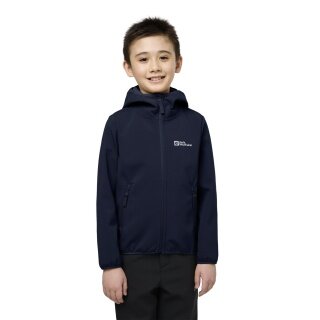 Jack Wolfskin Softshelljacke Fourwinds (winddicht, gefüttert) 2025 nachtblau Kinder