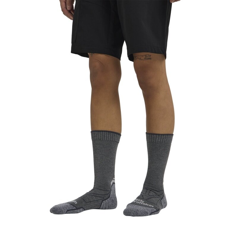 Jack Wolfskin Wandersocke Crew Vojo Light CL (geruchshemmend, schnelltrocknend) grau - 1 Paar