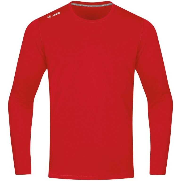JAKO Sport-Langarmshirt Run 2.0 (100% Polyester, atmungsaktiv) rot Jungen