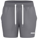 JAKO Joggingshort One (Baumwolle-Mischung) kurz grau Damen