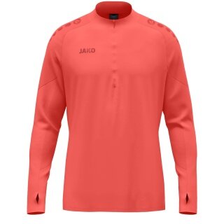 JAKO Langarmshirt Ziptop Light Flow (Keep Dry, maximale Bewegungsfreiheit) coralrot Kinder