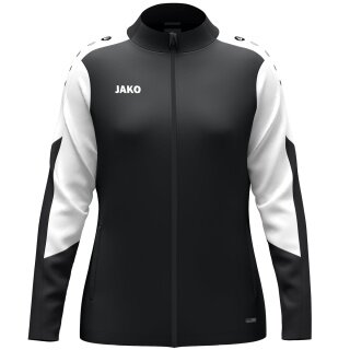 JAKO Trainingsjacke (Polyester) Dynamic (100% rec. Polyester) schwarz/weiss/anthrazitgrau Damen